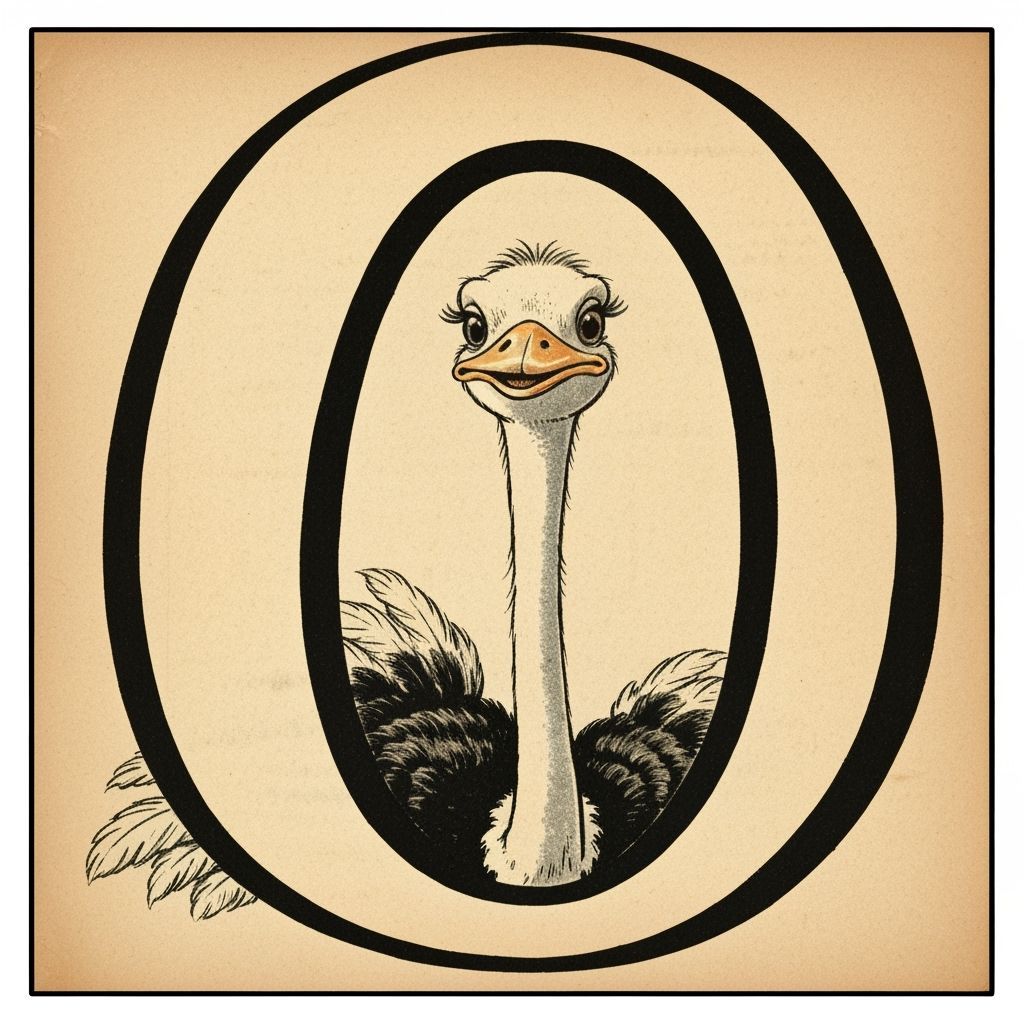 O is for Ostrich