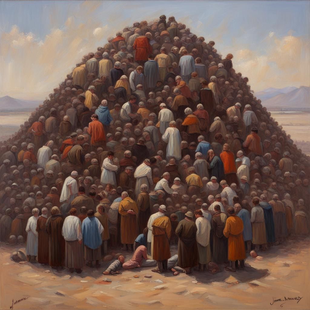 Pile of Cults: Oil Painting by James Gurney