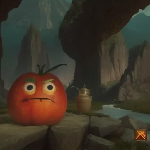 Hyperrealistic Tomato Valley at Sunrise in 4K