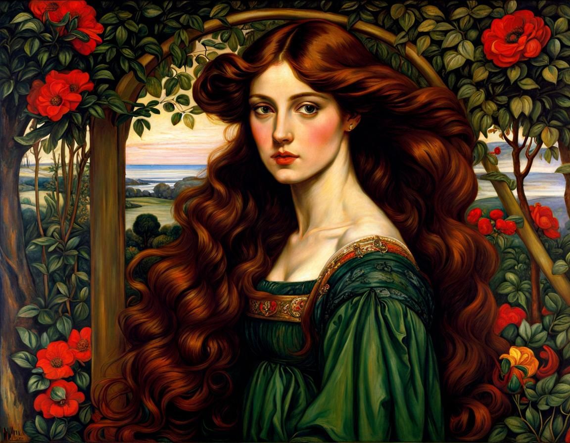 Pre-Raphaelite Portrait II