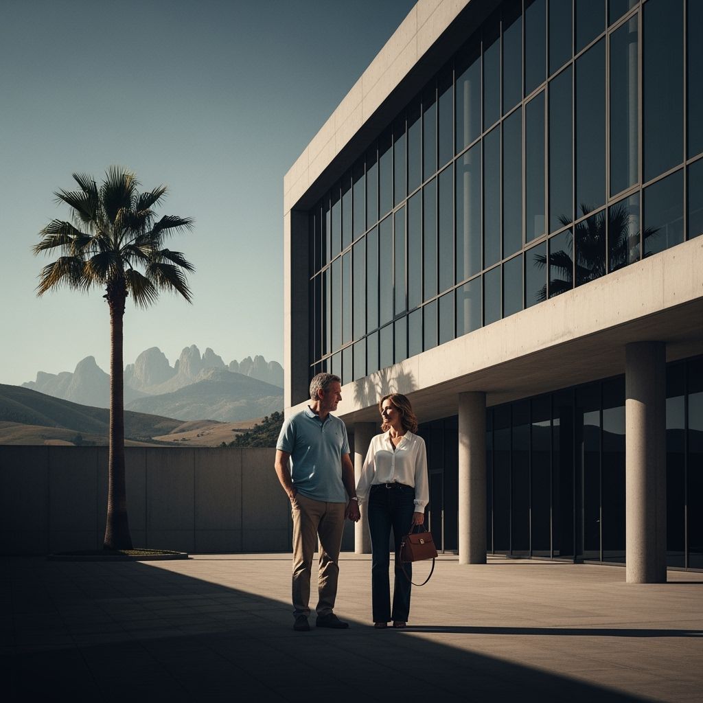 Contemporary Couple at Shoe Factory, Photorealistic Style