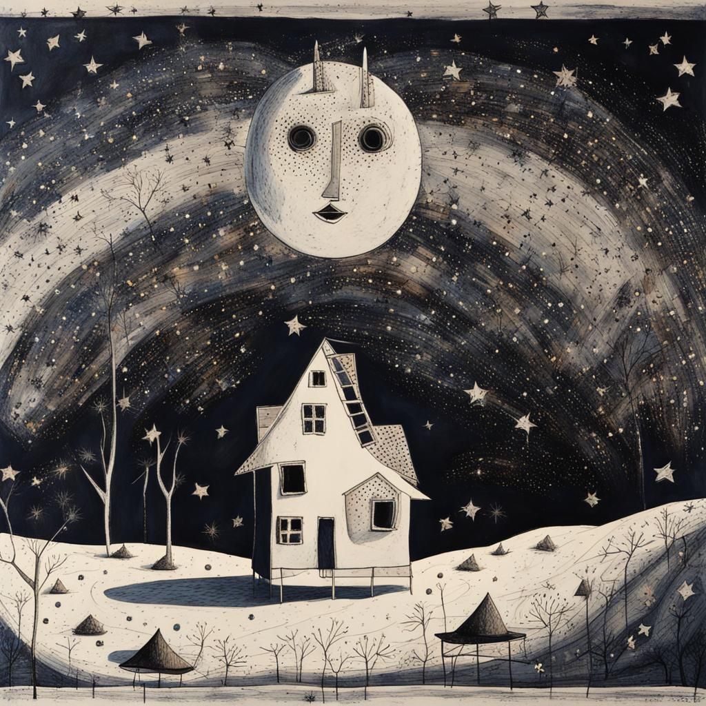 Starry House on the Moon: Art Brut Image