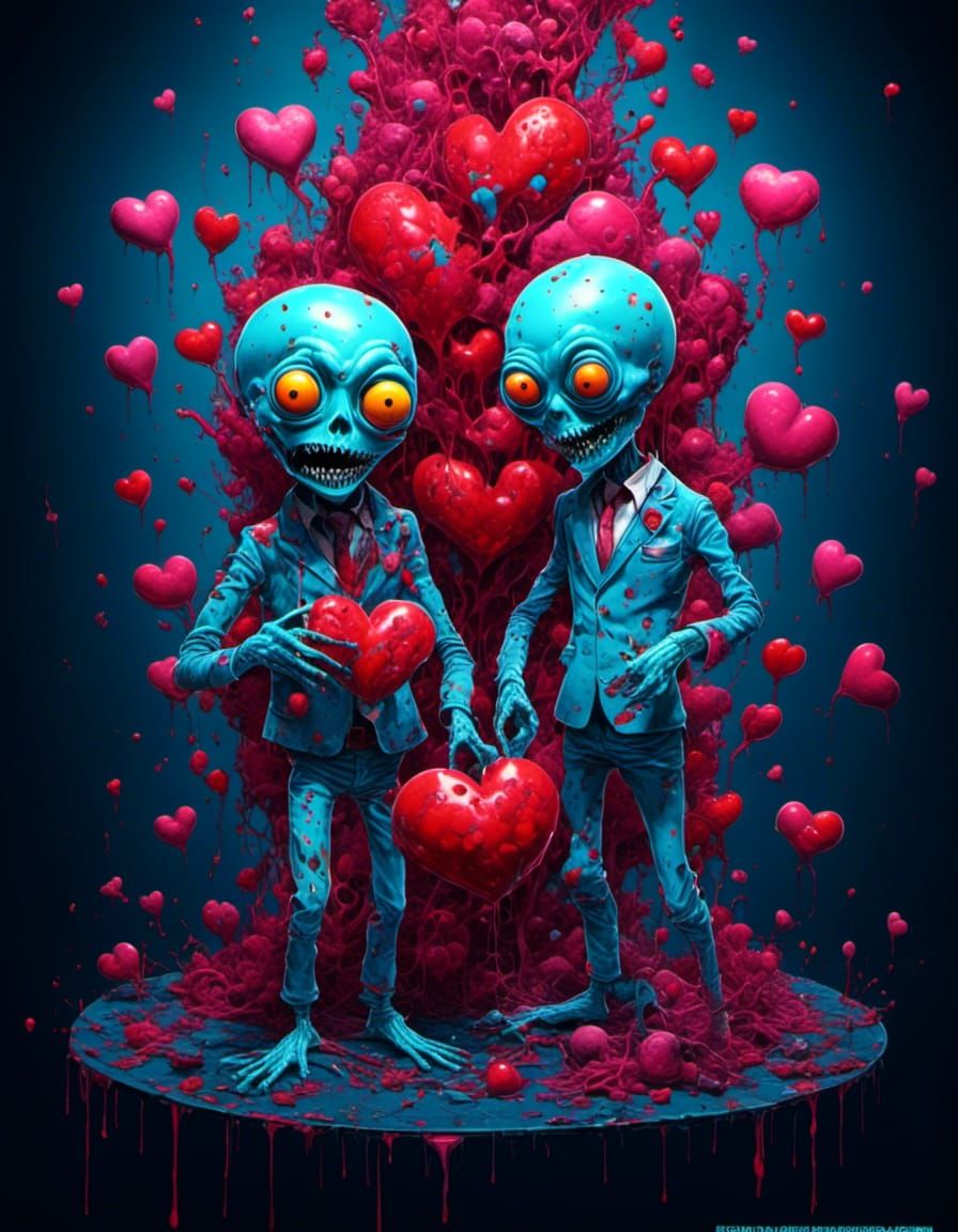 Psychedelic Valentine: Gothic Love Monsters