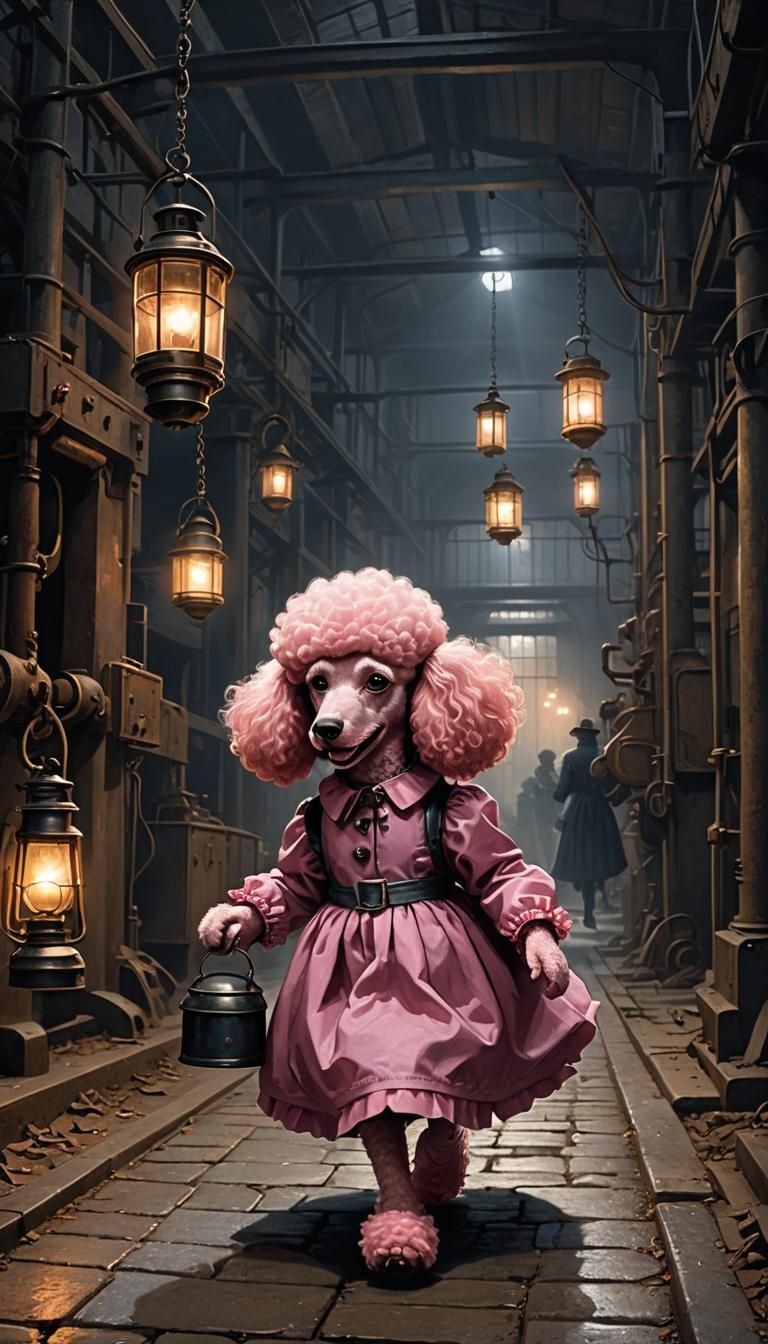 Rosie the Poodle Investigates a Dark Factory