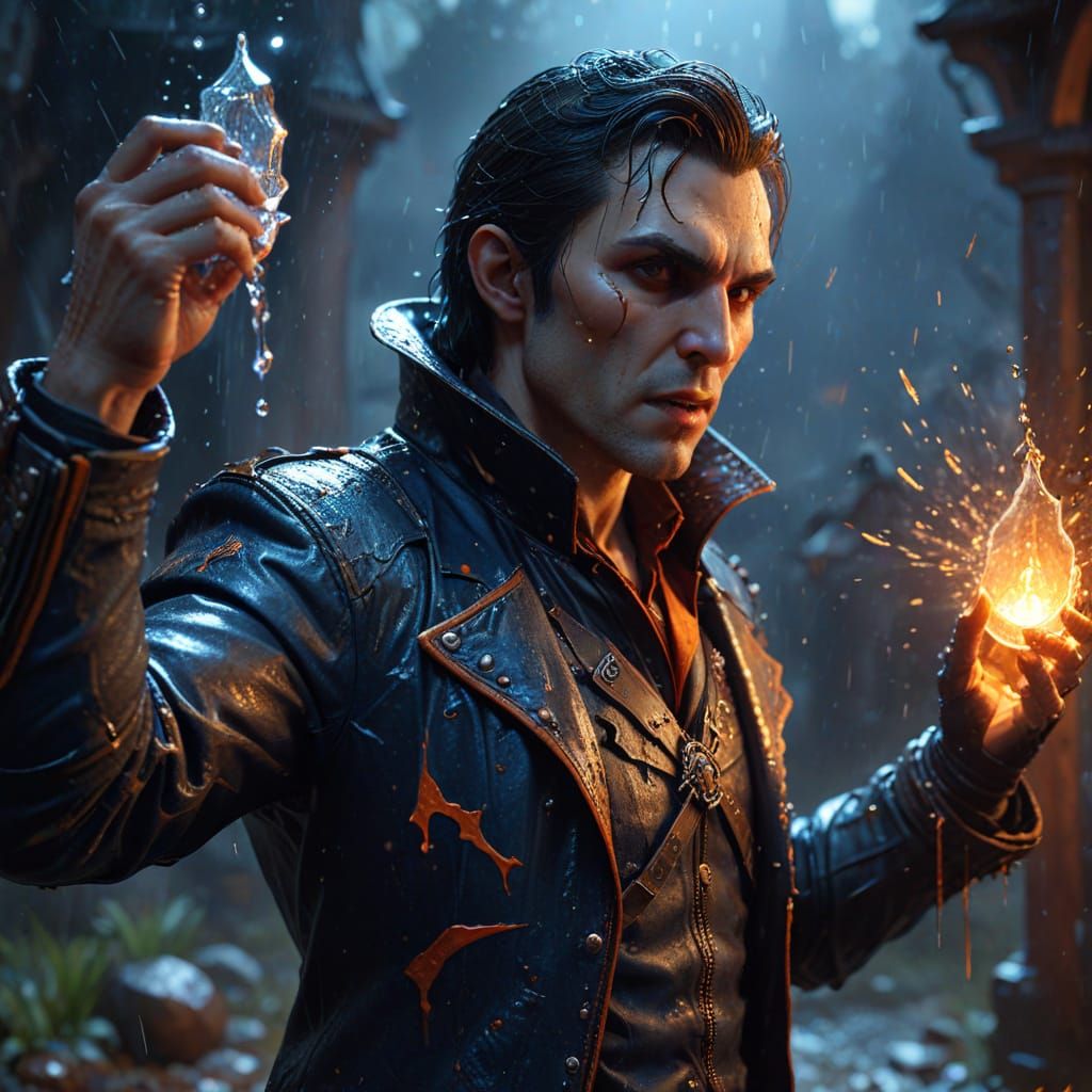 Epic Vampire Hunter in Greg Rutkowski Style