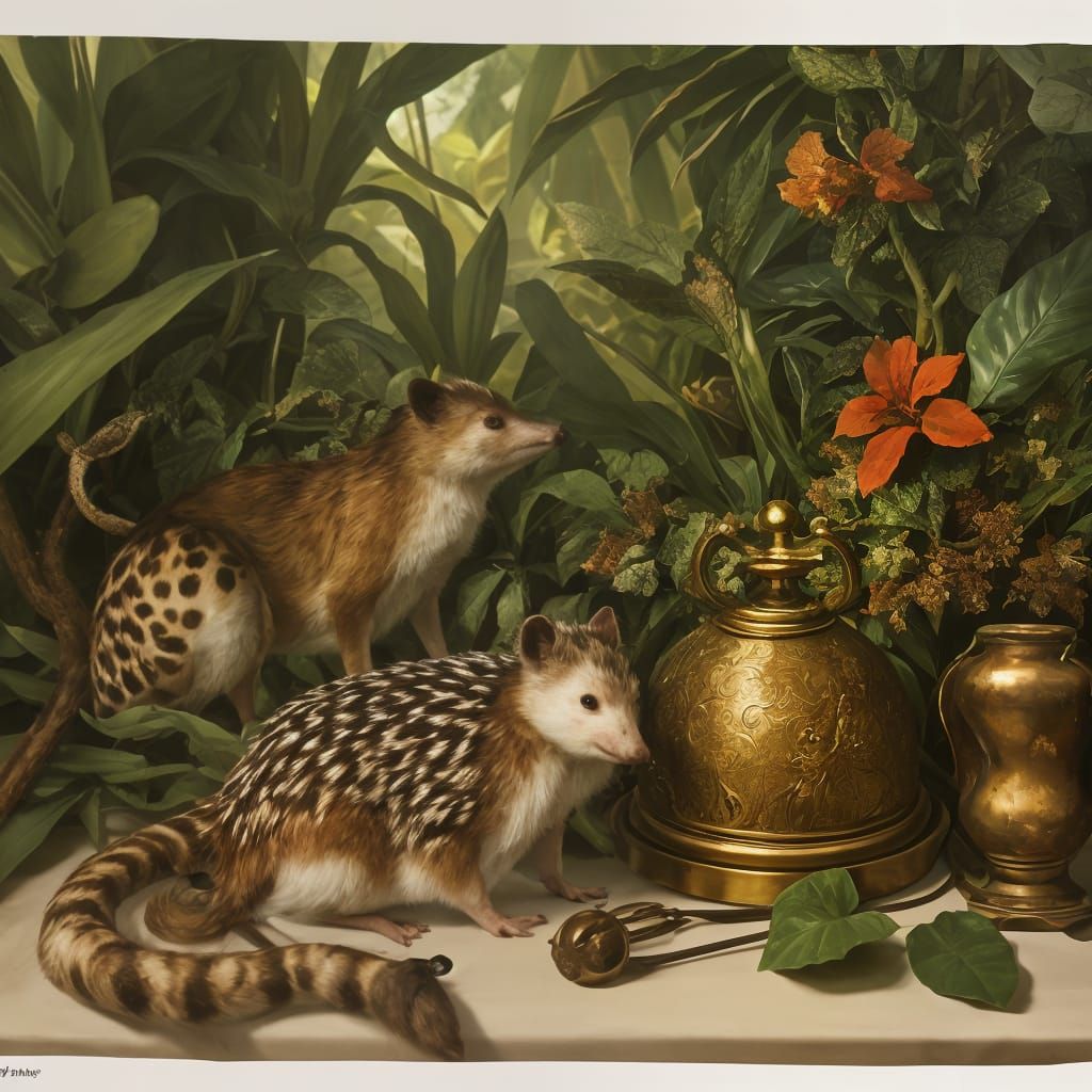 Hedgehog Rings Jungle Bell in Classical Style