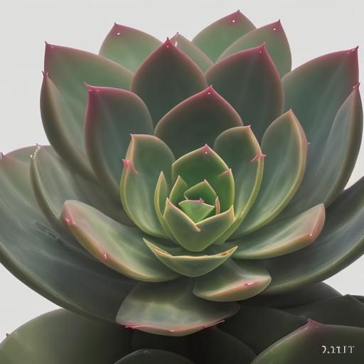 Hyperrealistic Succulents in Splash Art Style