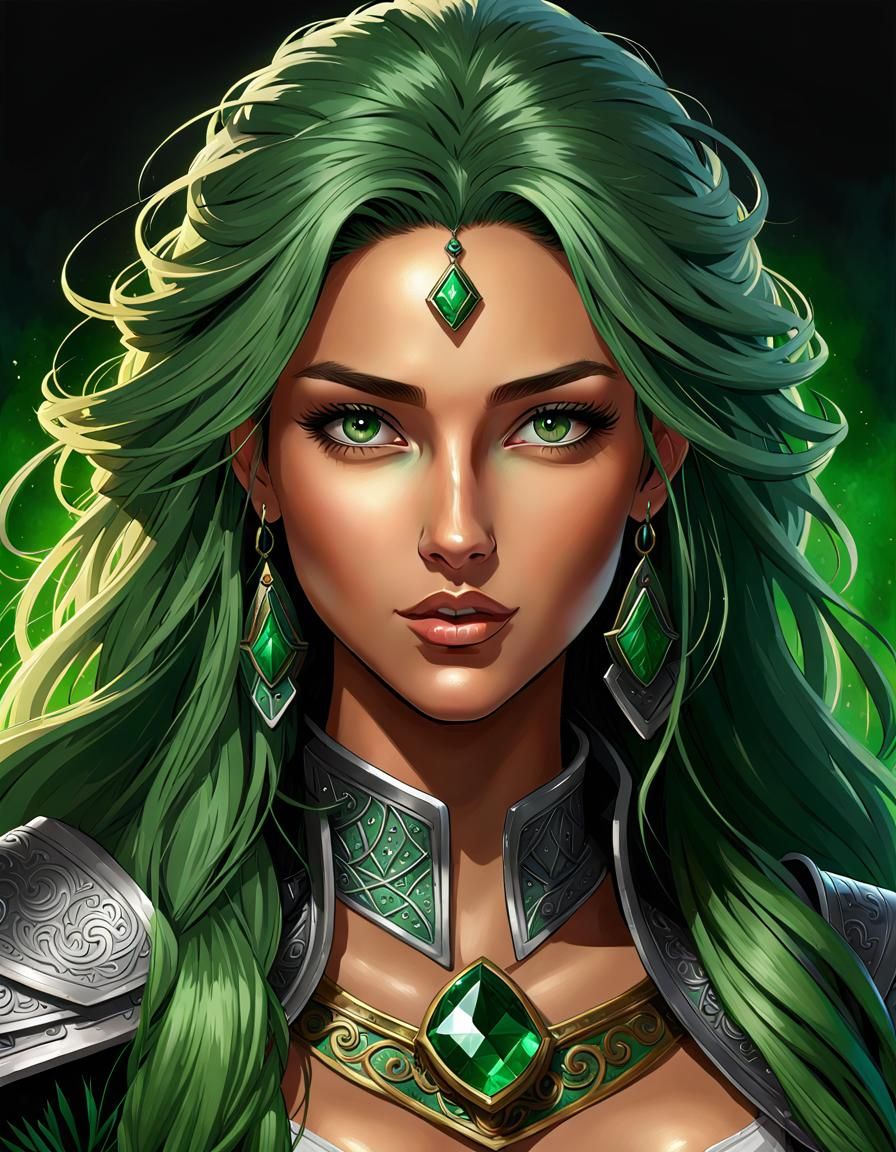 Teenage Girl Portrait in D&D Style