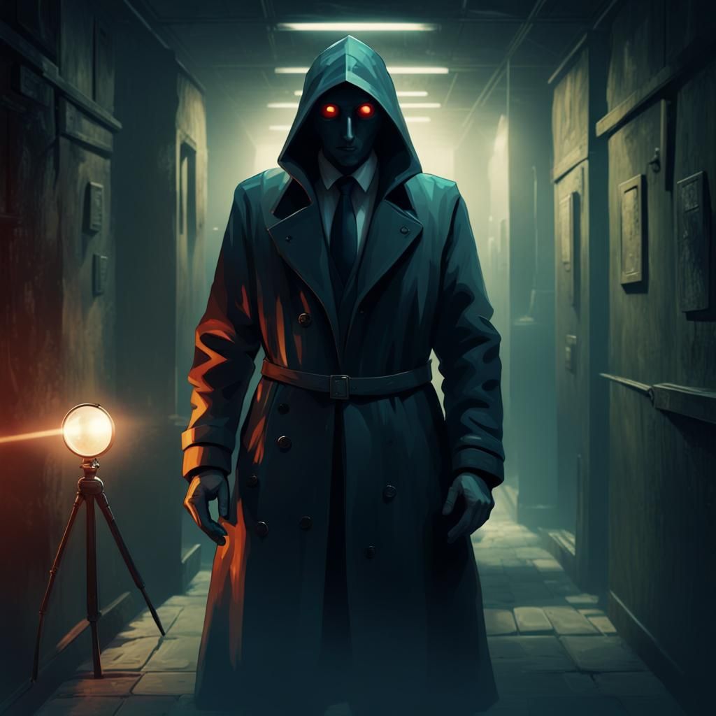 Enigmatic Spy in Shadows: Digital Espionage Masterpiece