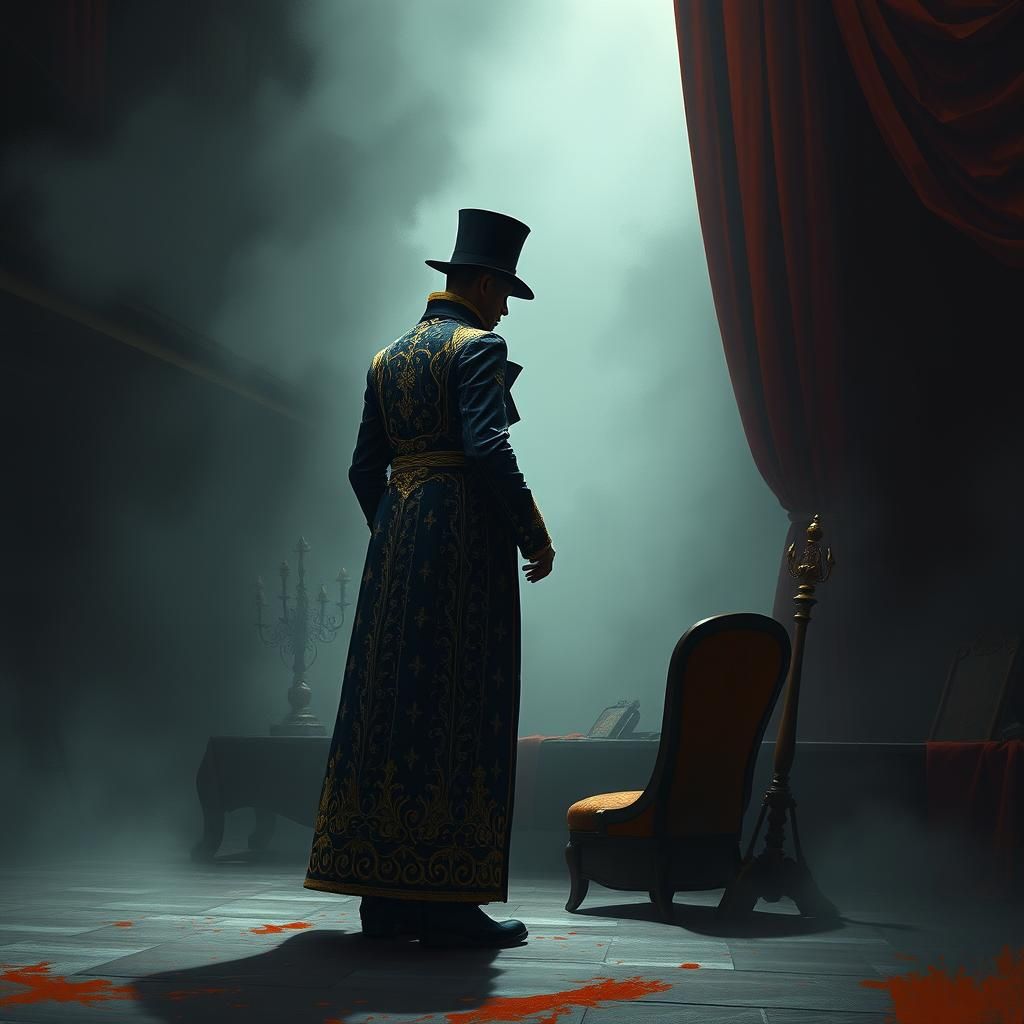 Mystical Theatre Performer in Expressive Digital Art