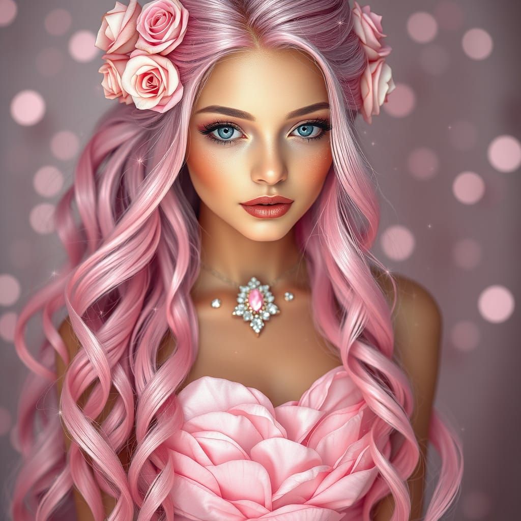 Ethereal Beauty in Soft Pink Hues