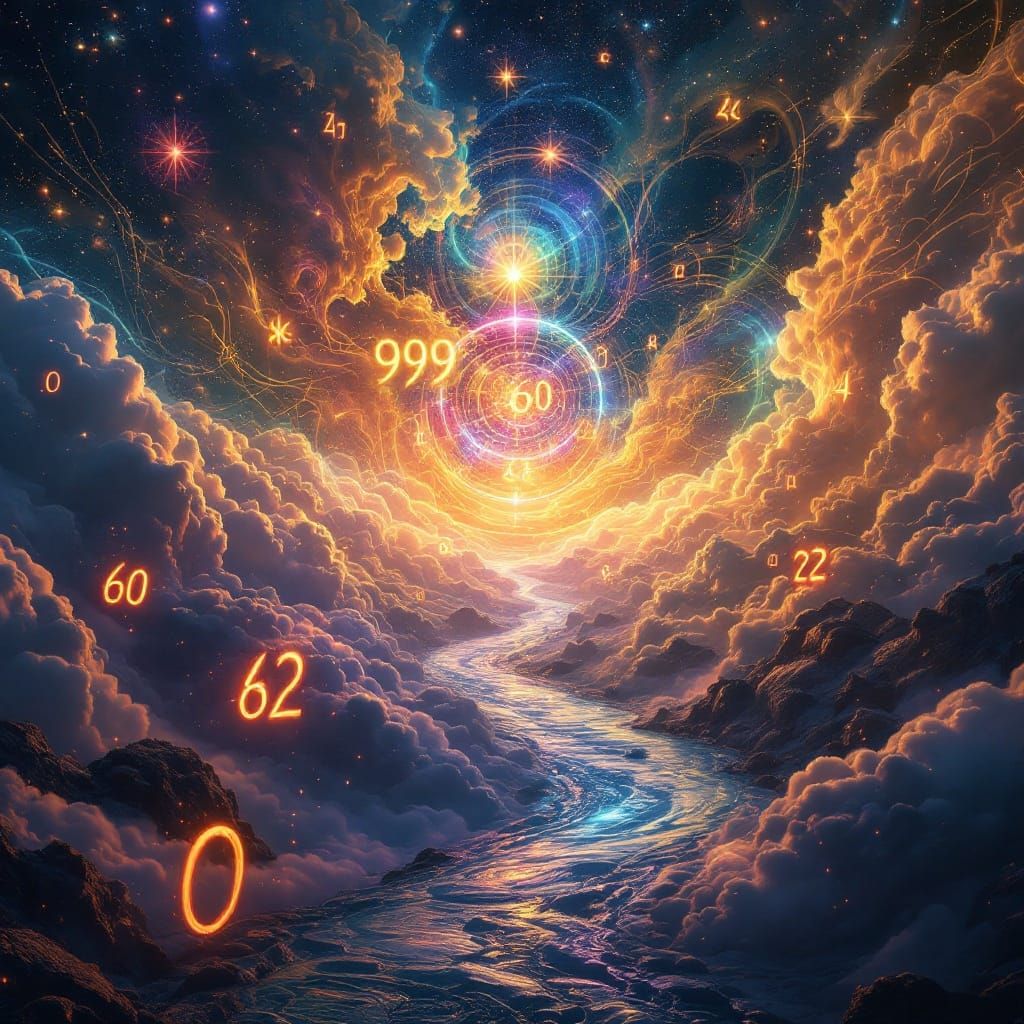 Mystical Convergence of Angel Numbers in a Dreamlike Realm