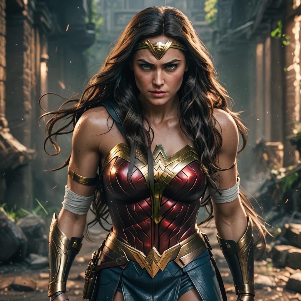 Wonder Woman 3D Cinematic Game Art