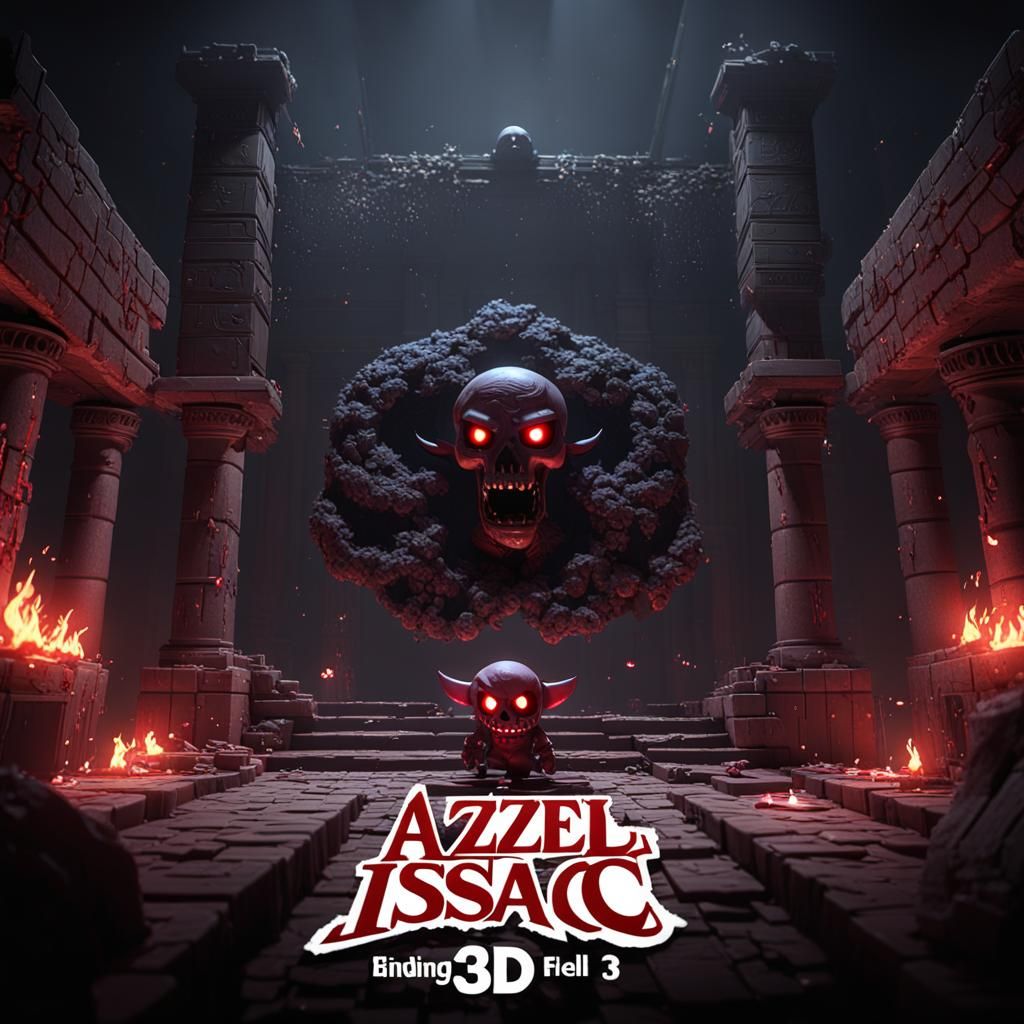 Azazel from Binding of Isaac in 3D