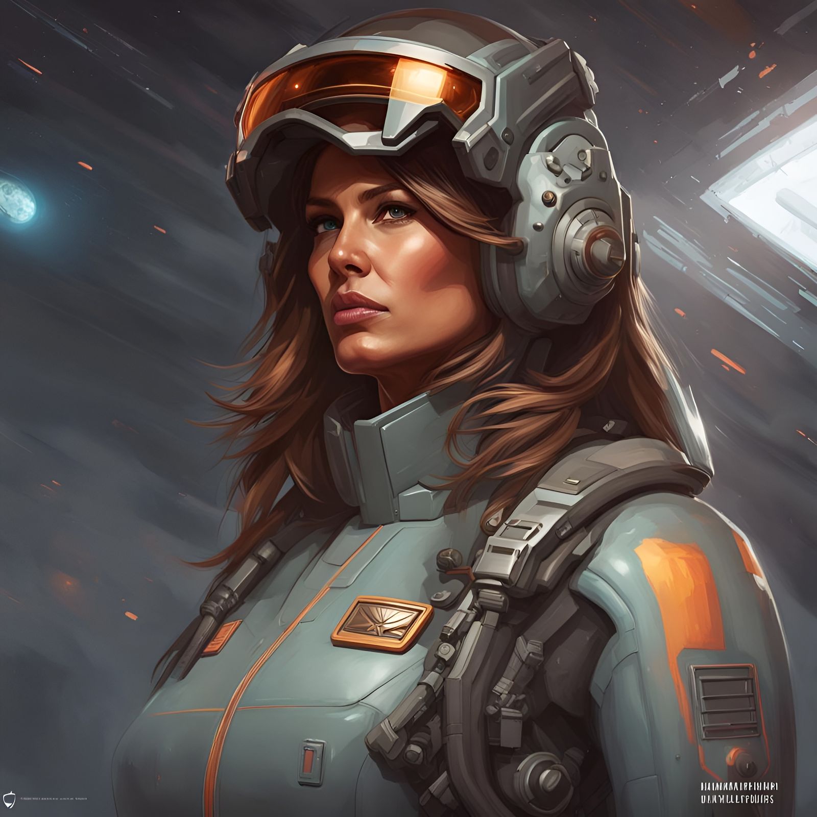 Melania Trump as Mech Pilot in Battletech Universe