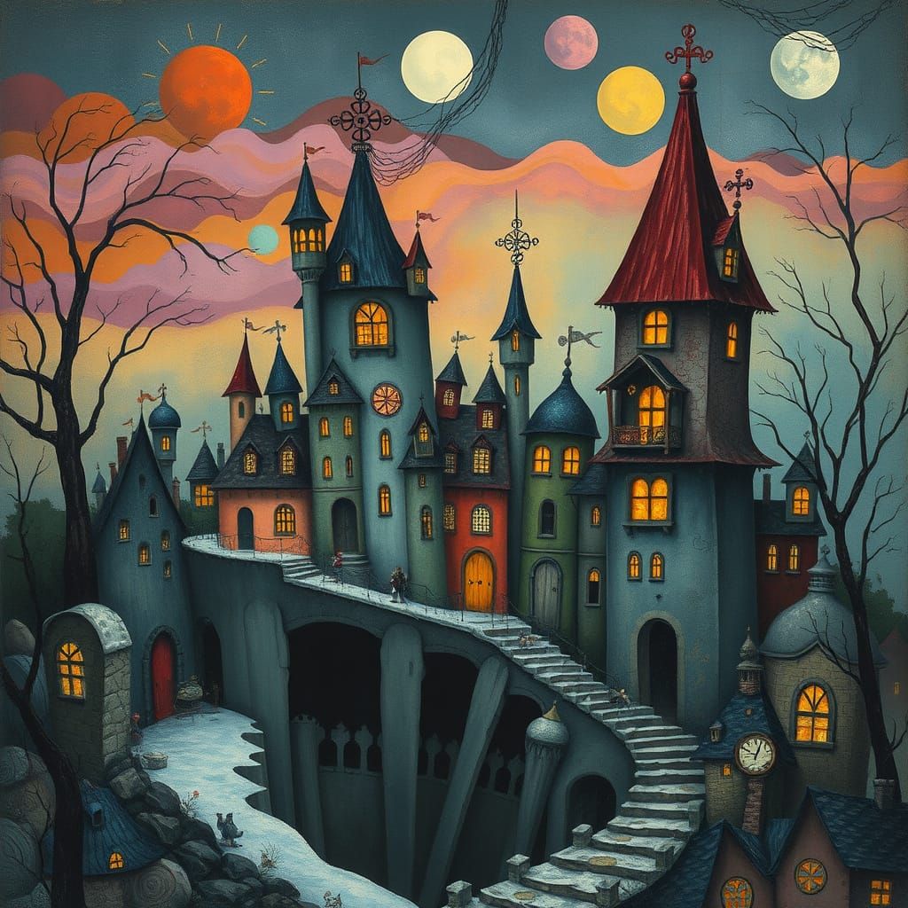 Fantasy World Descends into Bleak Reality in Muted Colors