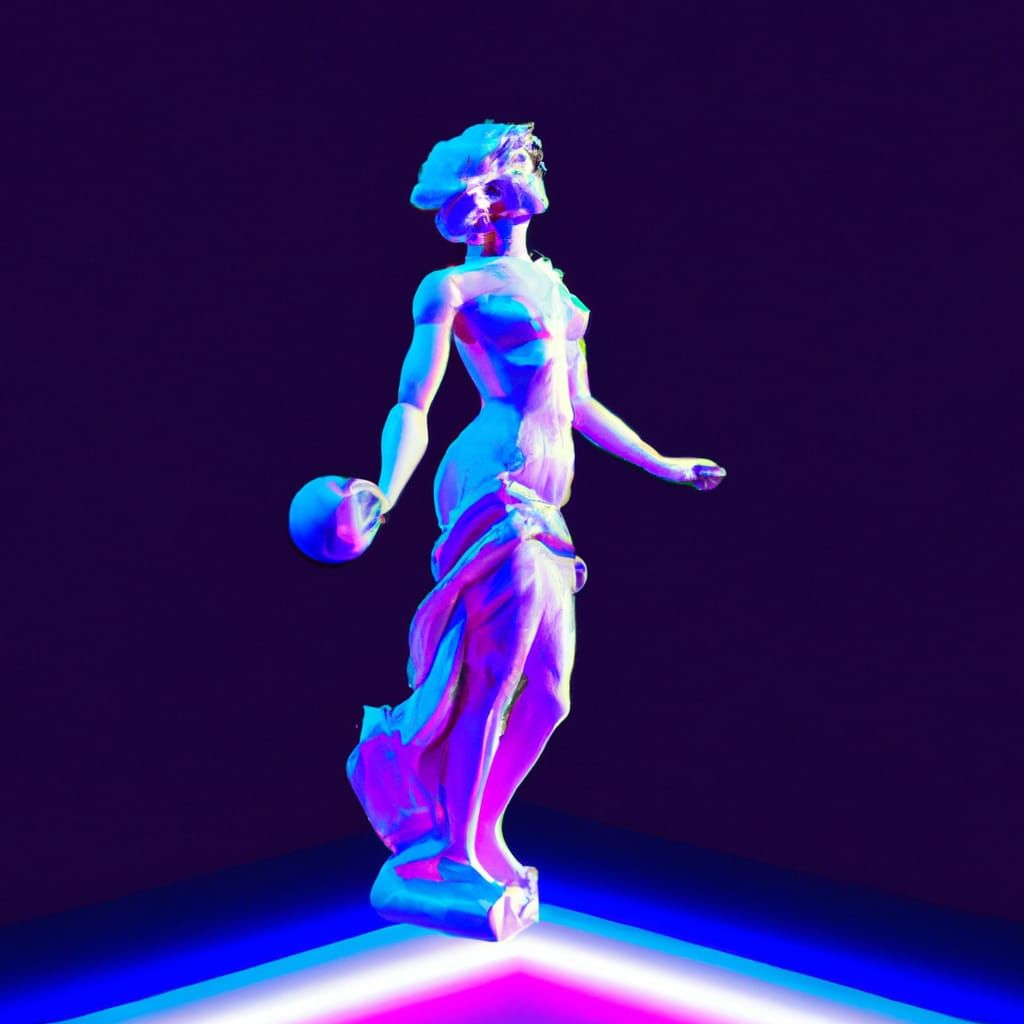 Opalescent Female Statue in GameCube 3D