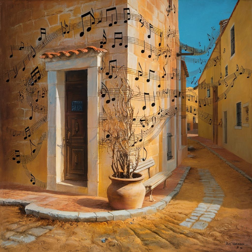 Surreal Summer Soundscape in Abstract Style