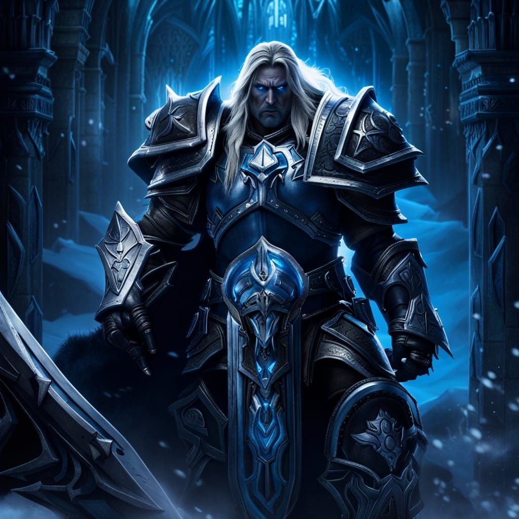 Arthas the Deathknight: Majestic Fantasy Scene