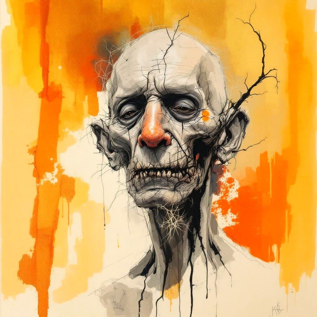 Withered old man