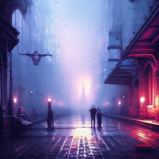 Hyperrealistic Vampire in Dark Fantasy Style