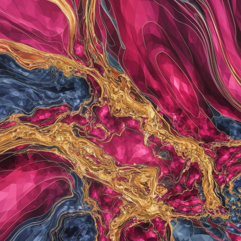 Glamorous Autumn Abstraction in Chrome