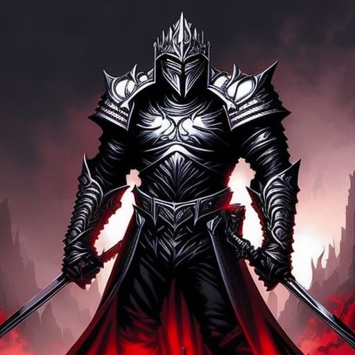Grimdark Unholy Paladin in Gothic Armor