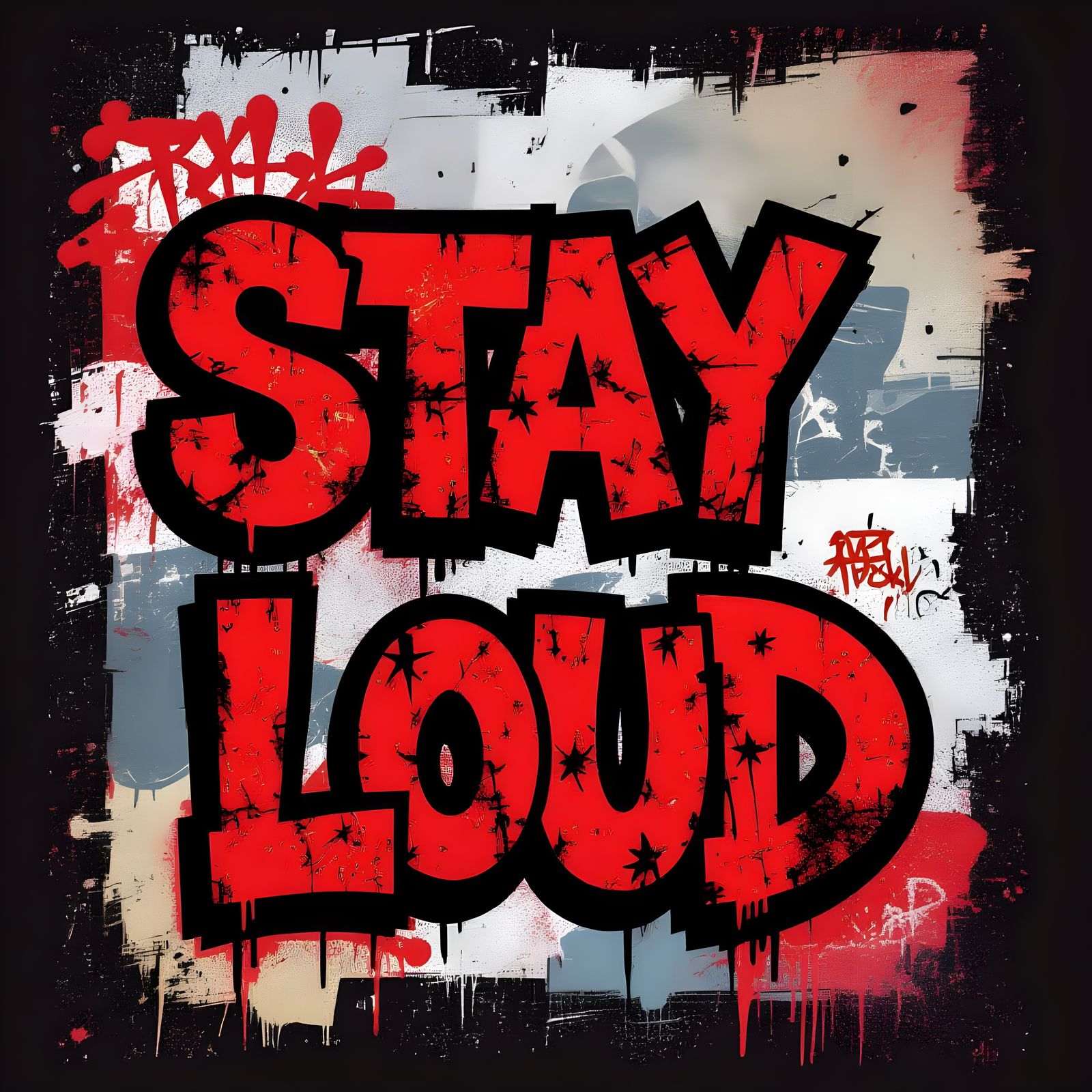 Streetwear T-Shirt Graphic with Graffiti Aesthetic