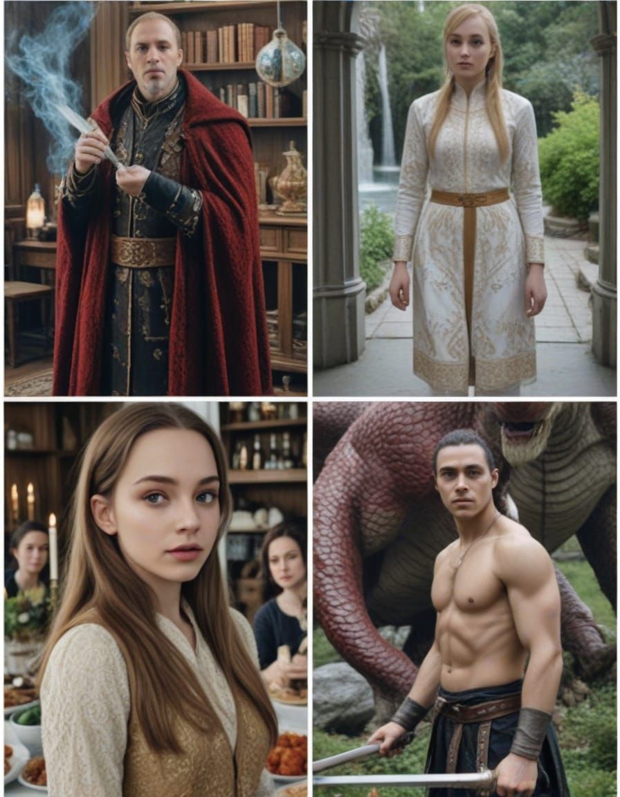 Fantasy World Portraits in Vibrant Colors