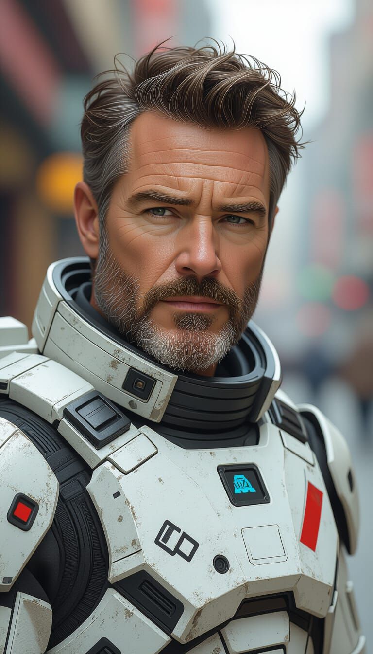 Cat in The Expanse Universe: Detailed Digital Portrait