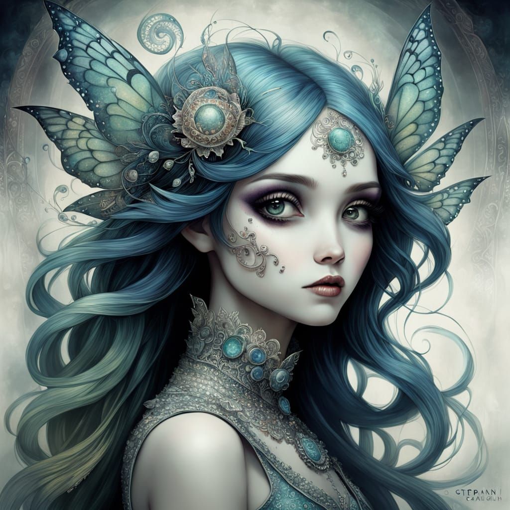 Fractal Elegance in Light Pastel Colors