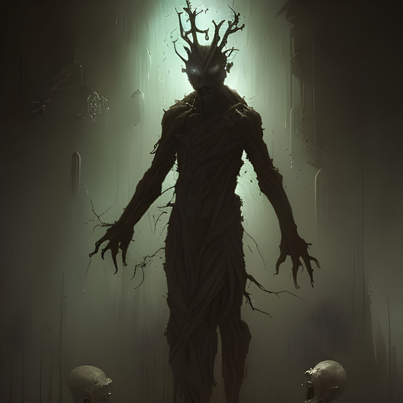 Adorable Chibi Groot with Sparks in Detailed Style