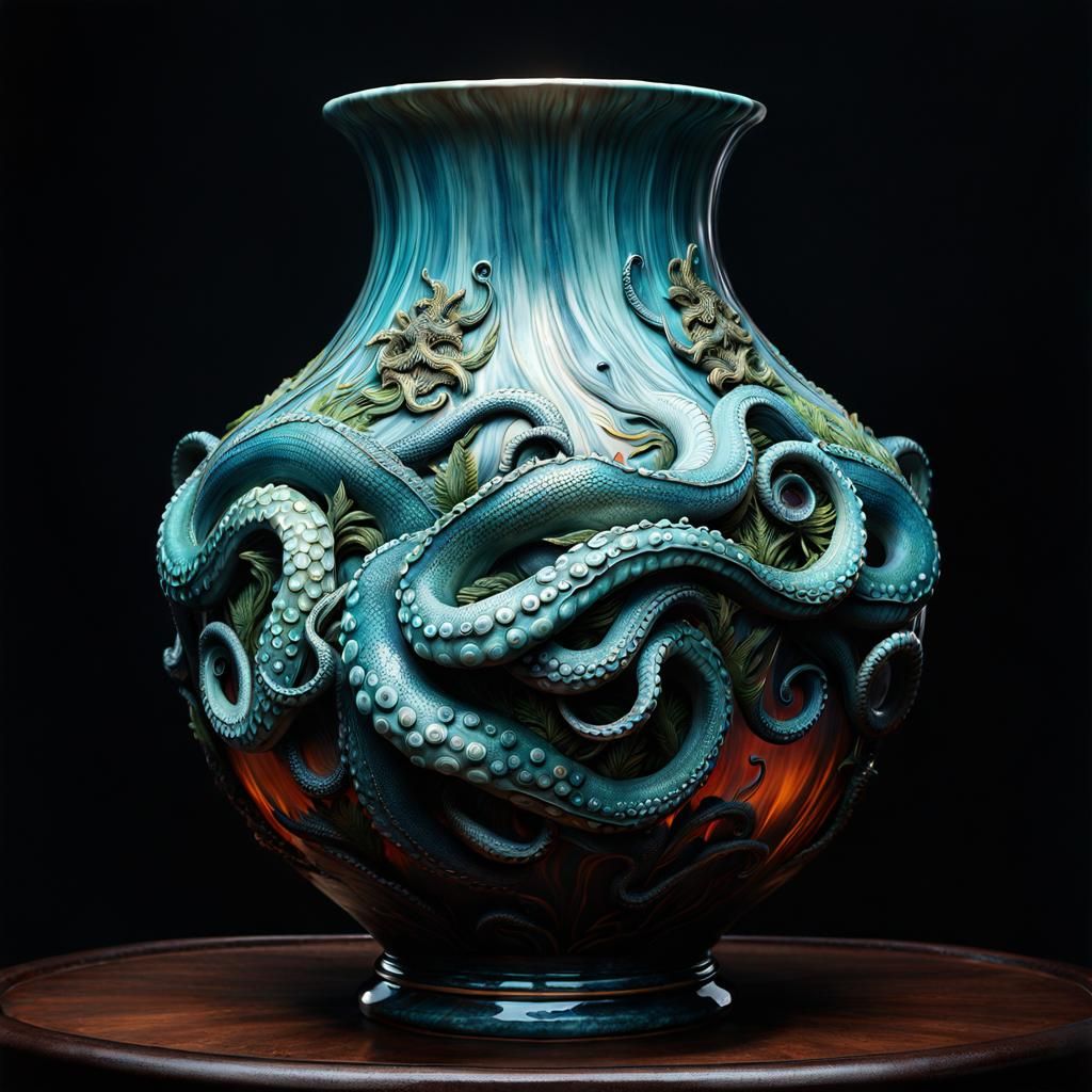 Kraken Clay Pot