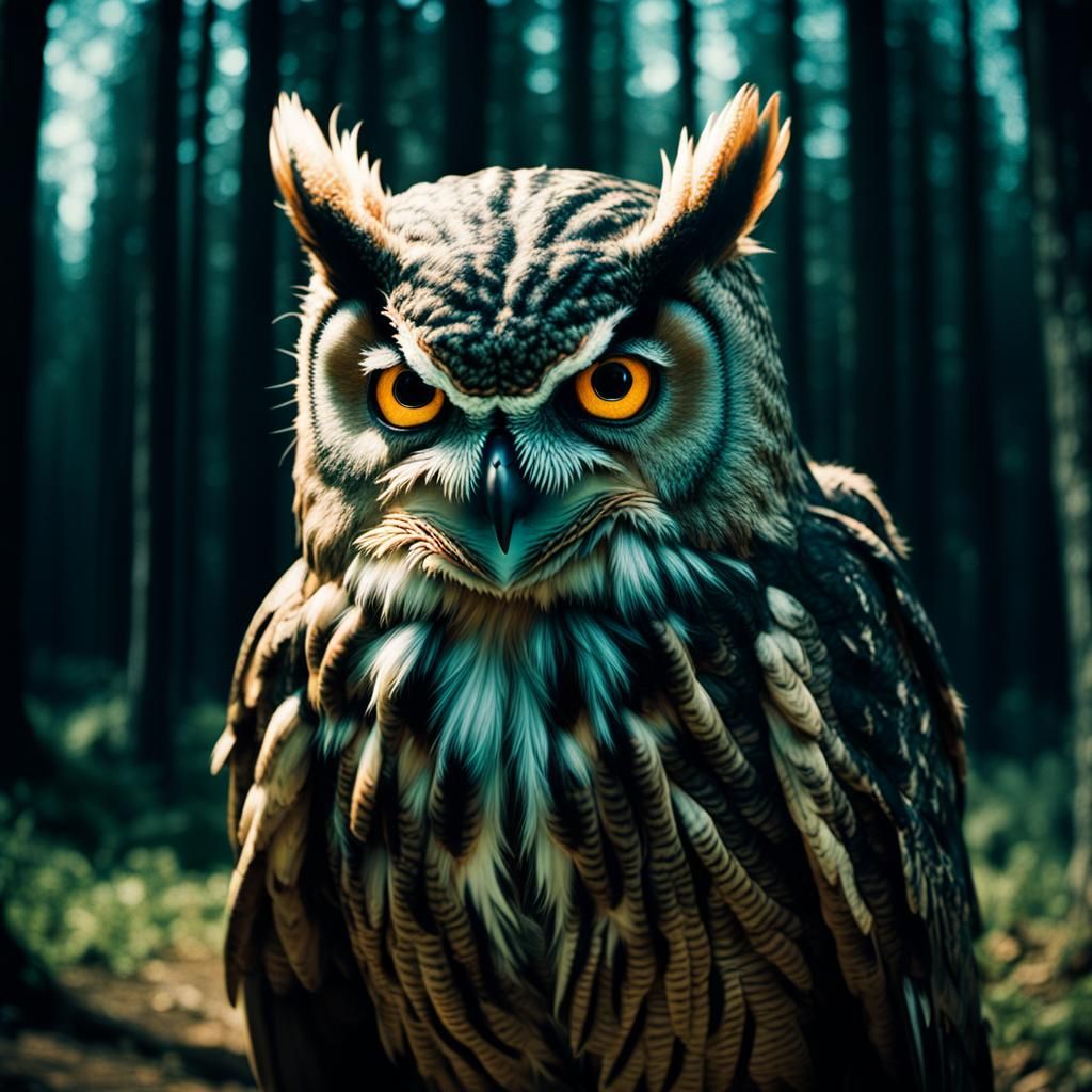 Cinematic Skinwalker Owl Film Still