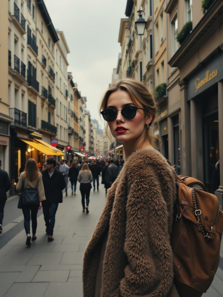 Golden Hour Portrait in Encrusted Style