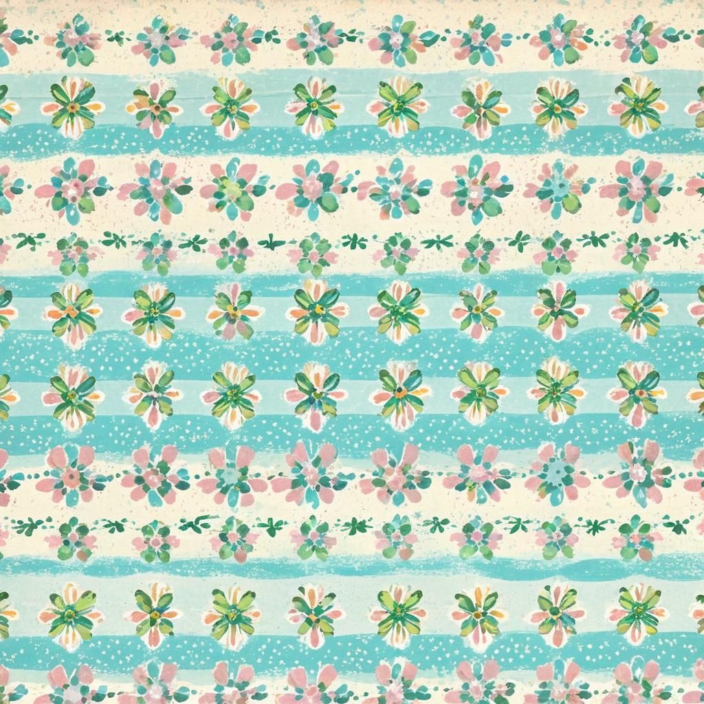 Pastel Vintage Wrapping Paper Pattern