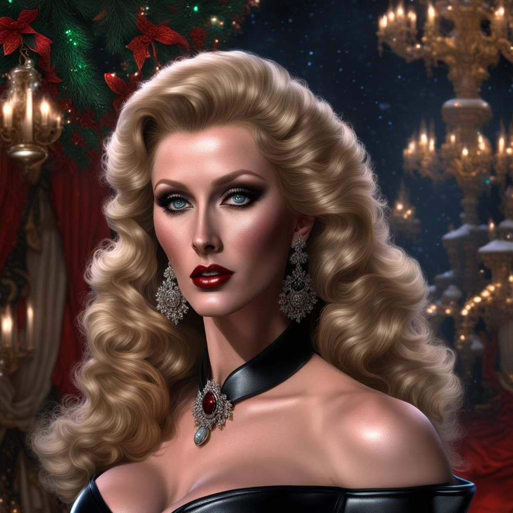 Glamorous Woman in Revealing Dress: Fantasy Concept Art