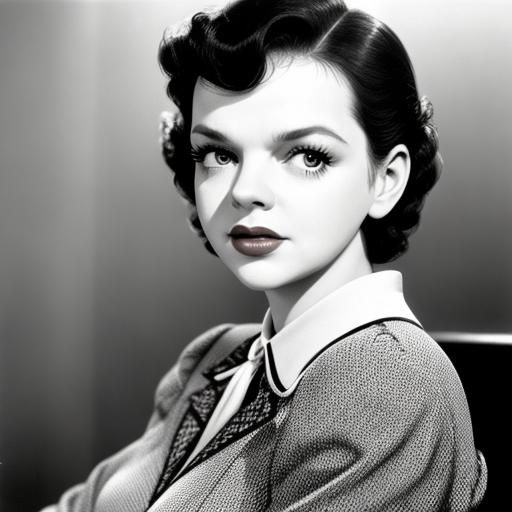 Stylized Digital Art of Judy Garland