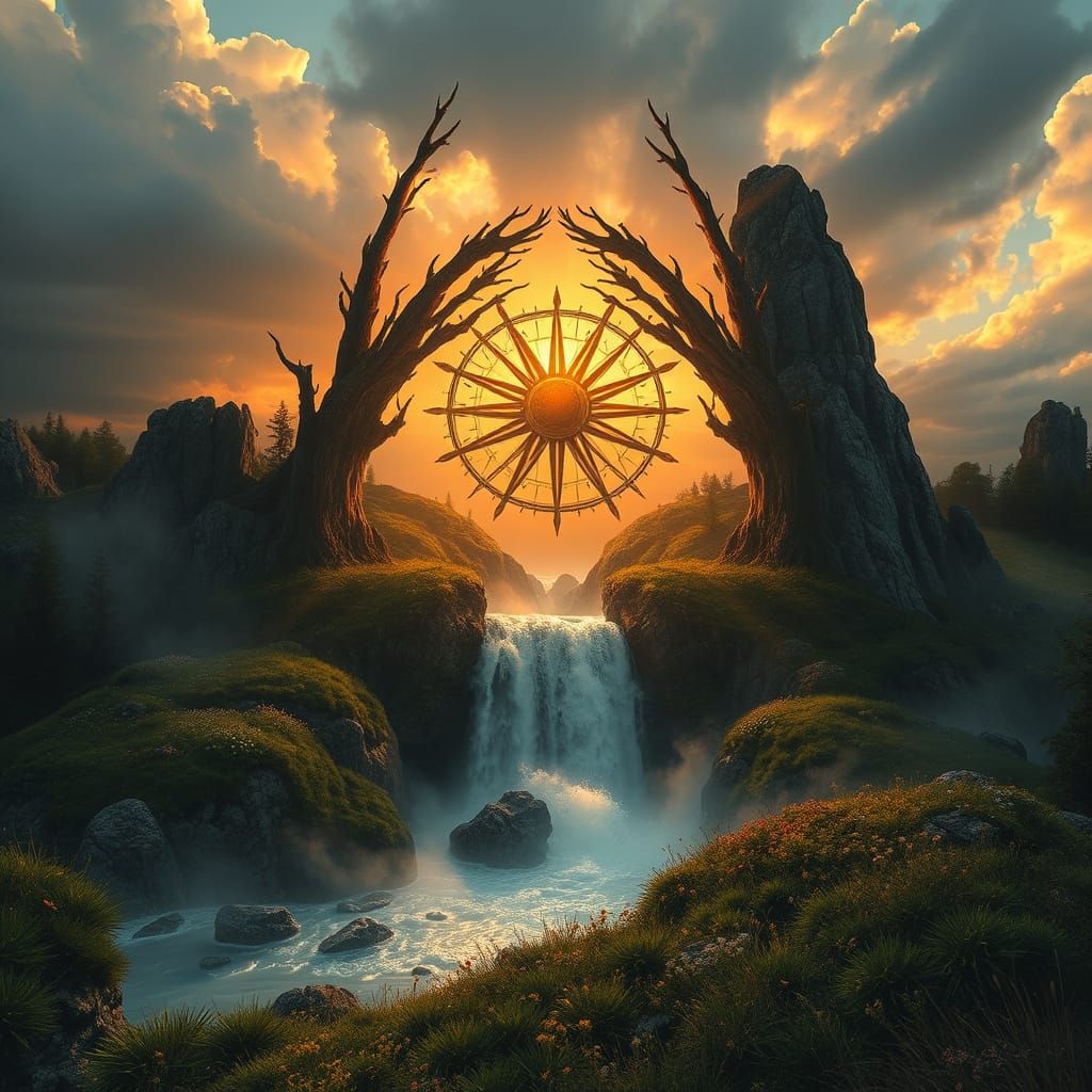 Surreal Image of Beauty and Madness