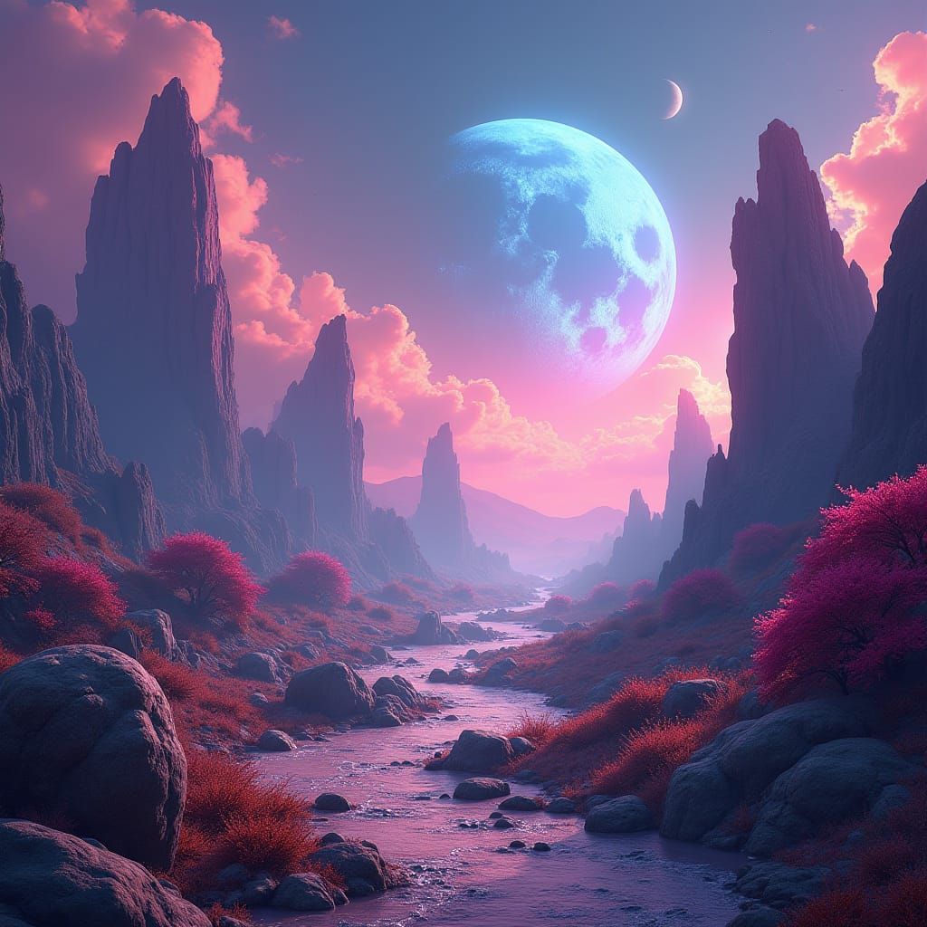 Mystical ST666 Landscape as Digital Matte Painting