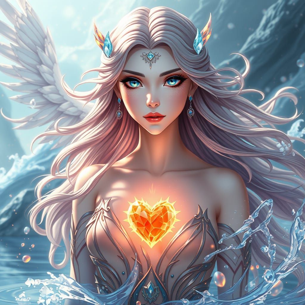 Wind Goddess in Futuristic Fantasy World