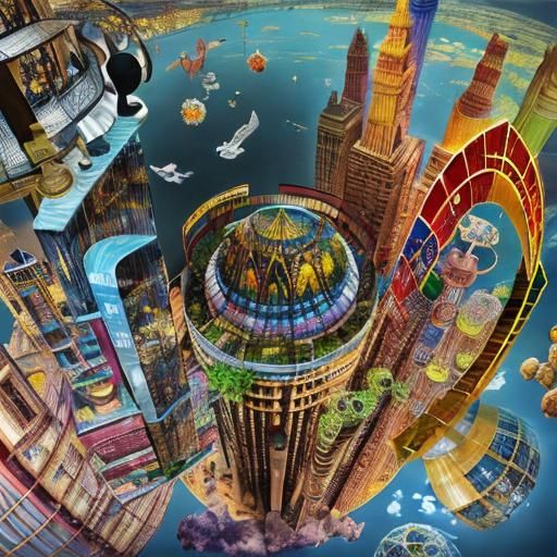 Photorealistic 3D Platypus Rendering with Geometric Shapes