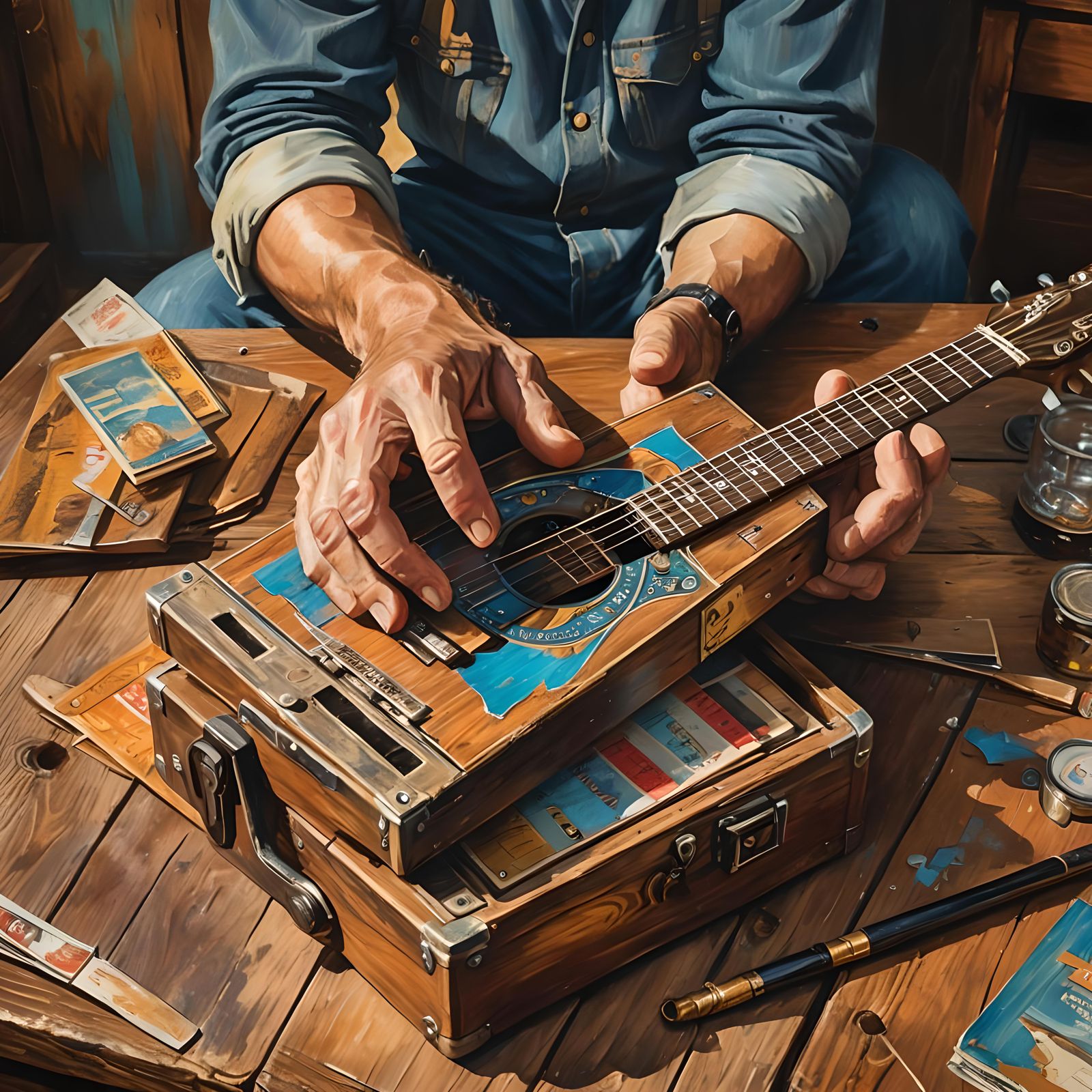 Rustic Cigar Box Guitar