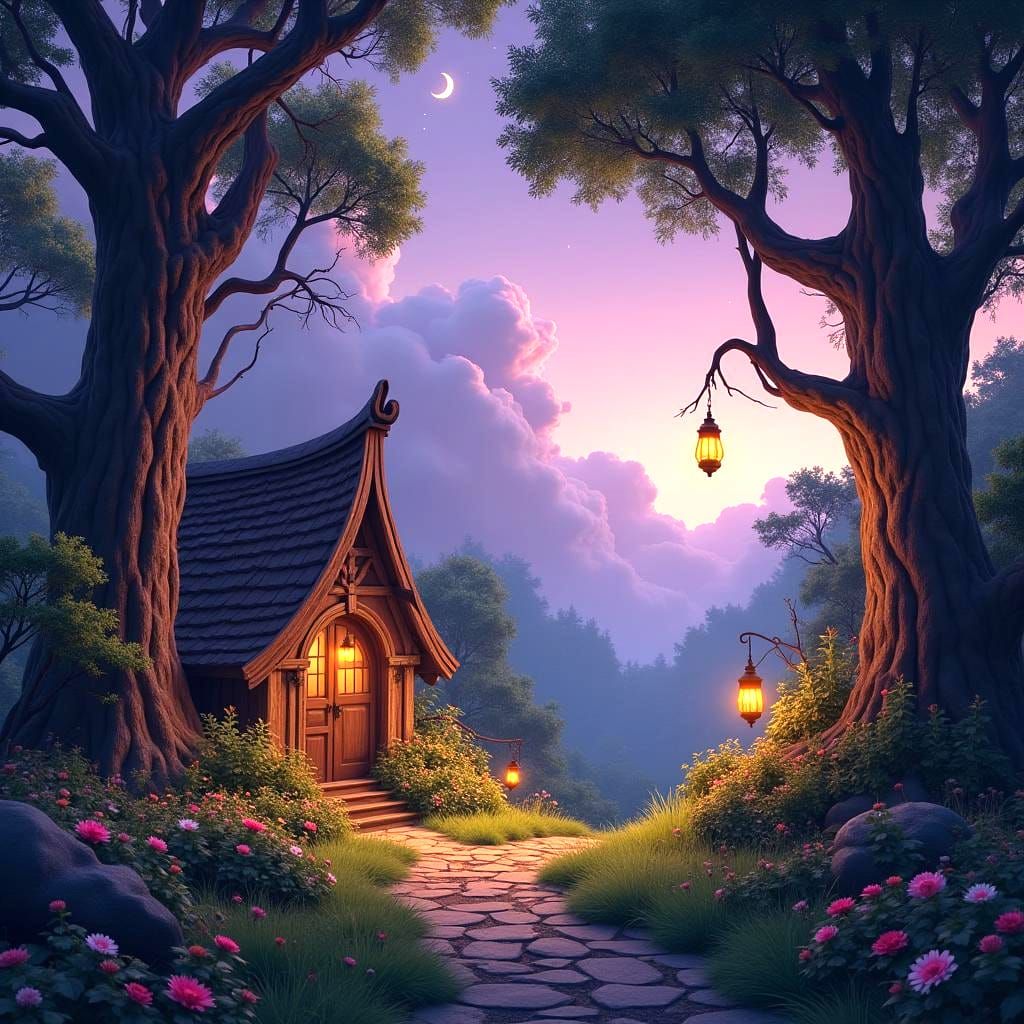 Fantastical Home Concept Art in Deep Color