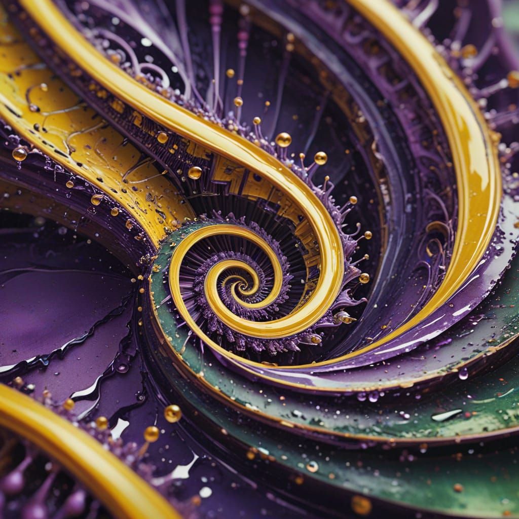 Vibrant Geometric Harmony in a Dazzling, Multidimensional Re...