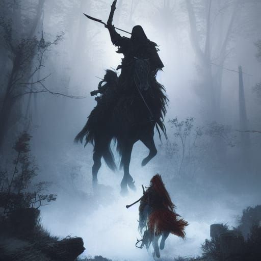 Samhain Night Wild Hunt Concept Art