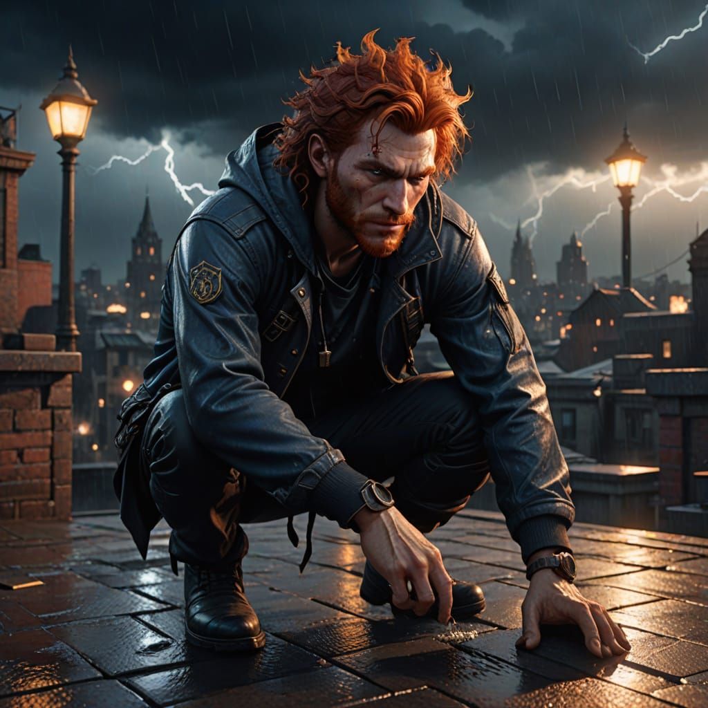 Fantasy Concept Art of a Stormy Night