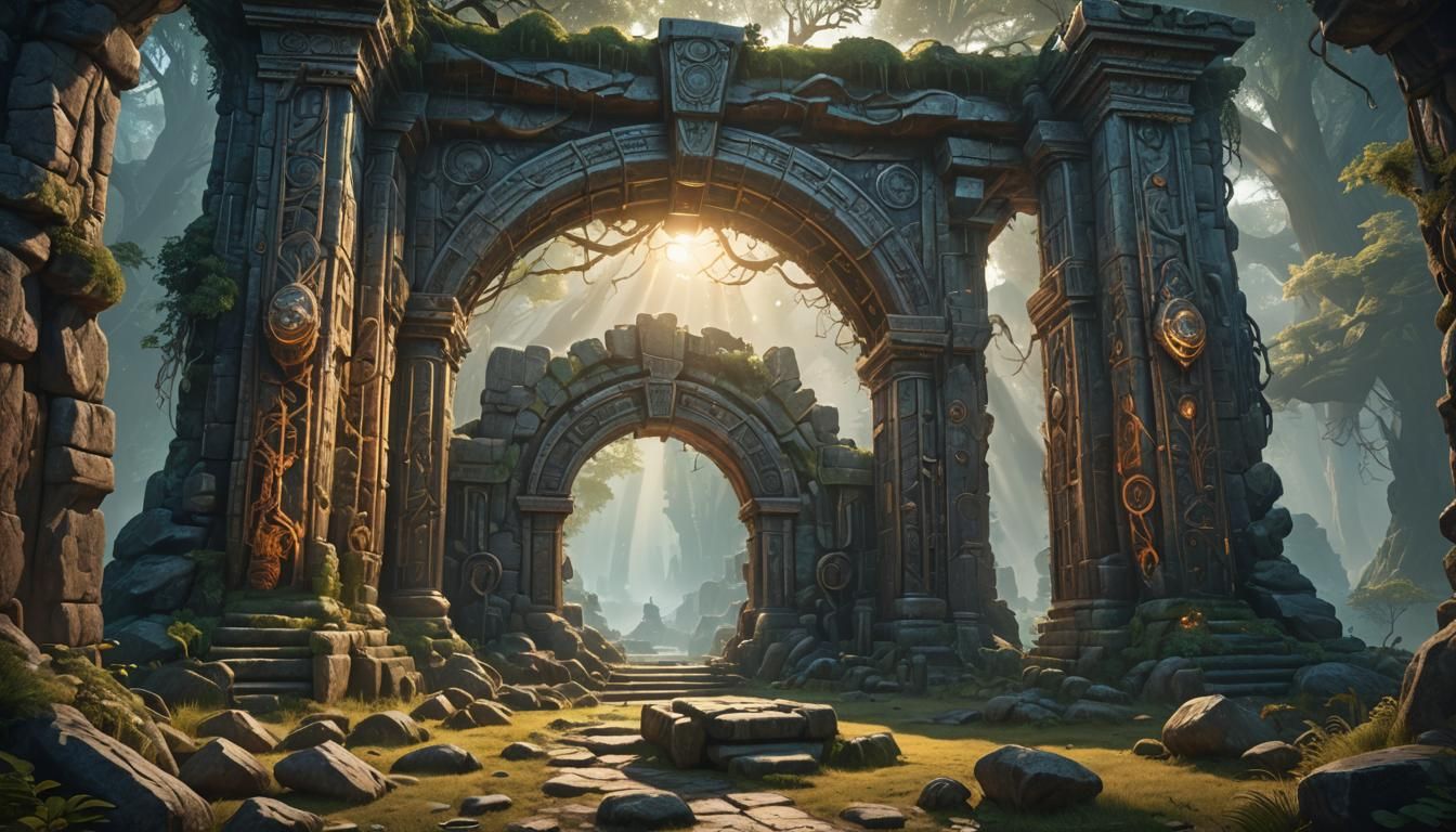 Ancient Ruins: Portals Through Time in Dark Fantasy