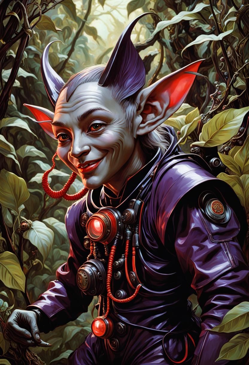 Tlingit Goblin Scientists in Laboratory, Detailed Art