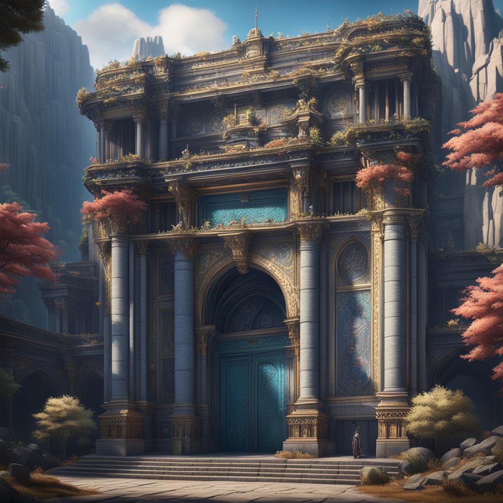 Weirdcore Chancery: Detailed Matte Painting